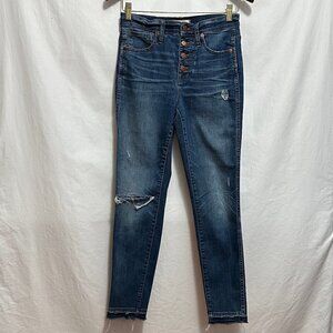 Madewell | 10 high rise skinny distressed